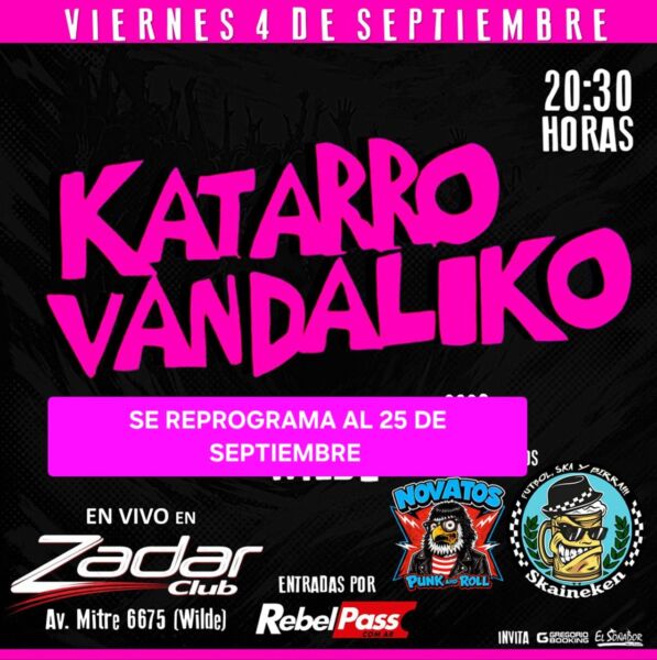 Katarro Vandaliko en Zadar club Wilde