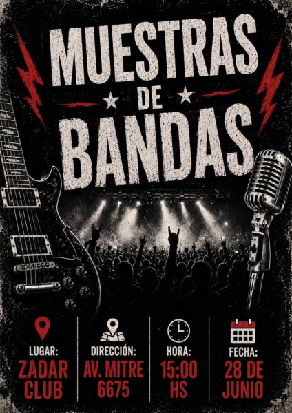 Muestra de bandas en zadar club wilde